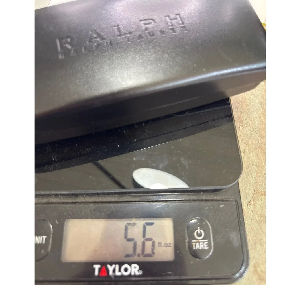 Ralph Ralph Lauren‎ Black Hard Clamshell Eyeglass Case with Paperwork